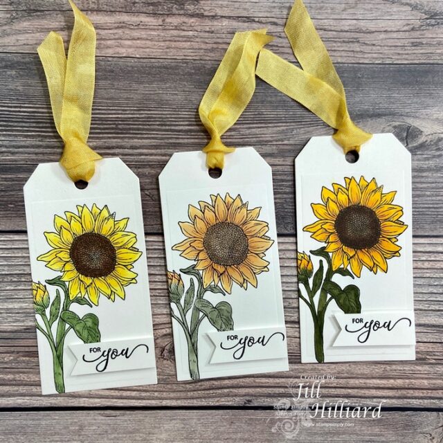 Sunflower Thank You Tags